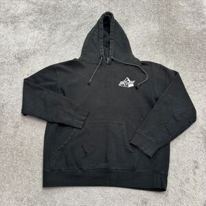 Obey Propaganda Graphic Hoodie Pullover Sweatshirt Mens Medium Black Cotton